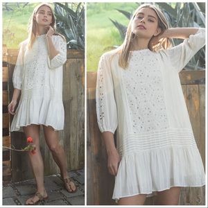 POL Eye-Let You Wear Me Woven Lace Dress